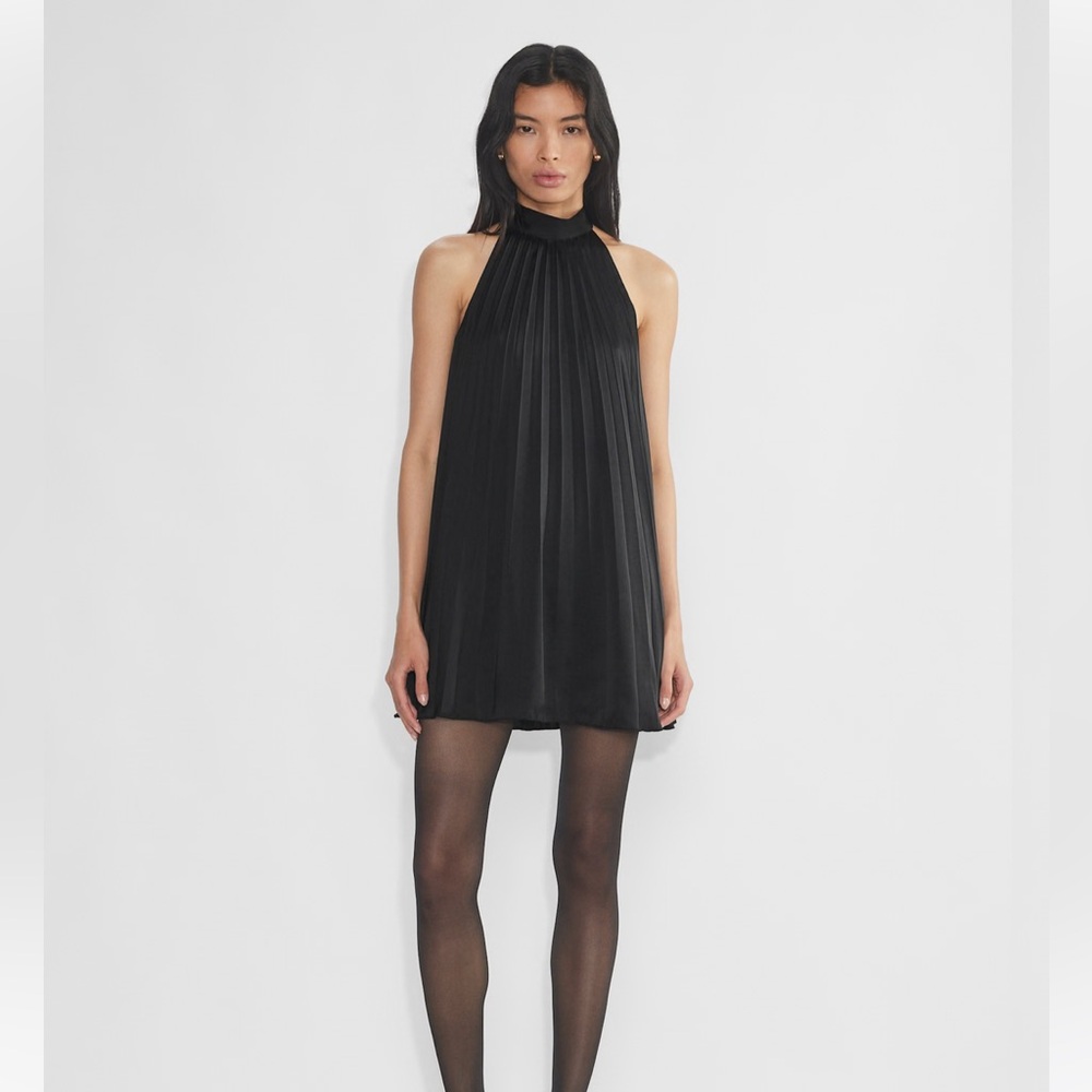 Aritzia Marlene Satin Dress Halter